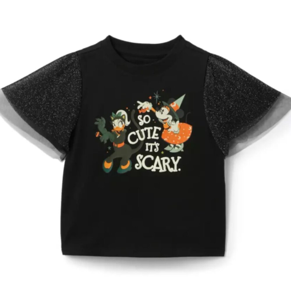 NWT Girls Minnie Mouse and Daisy Duck Halloween T-Shirt Size 7/8